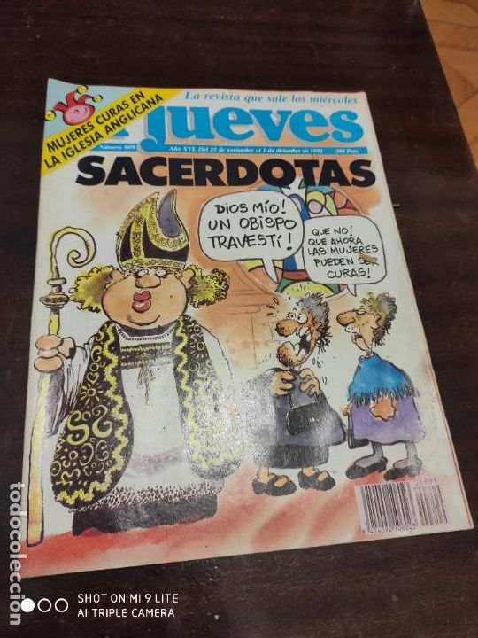 Colecionismo da Revista El Jueves: REVISTA EL JUEVES N&ordm; 809 A&Ntilde;O 1992
