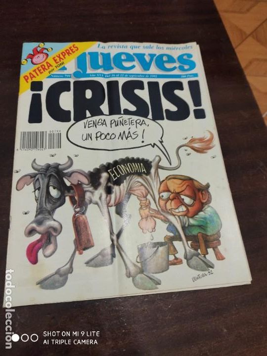 Colecionismo da Revista El Jueves: REVISTA EL JUEVES N&ordm; 799 A&Ntilde;O 1992