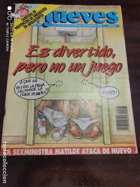 Collezionismo di Rivista El Jueves: REVISTA EL JUEVES N&ordm; 805 A&Ntilde;O 1992