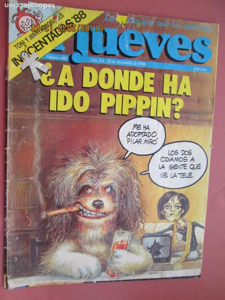 Collezionismo di Rivista El Jueves: REVISTA EL JUEVES N&ordm; 605 DICIEMBRE 1988 - INOCENTADAS 88