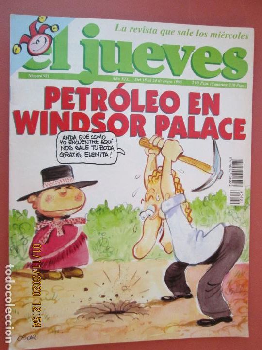 Collezionismo di Rivista El Jueves: REVISTA EL JUEVES N&ordm; 921 1995