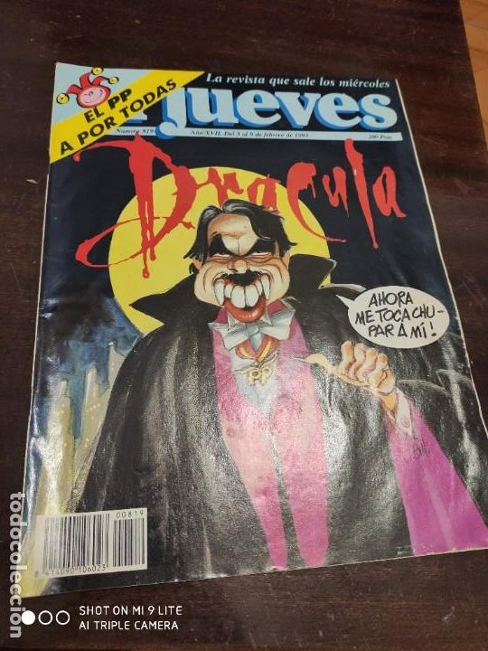 Collezionismo di Rivista El Jueves: REVISTA EL JUEVES N&ordm; 819 A&Ntilde;O 1993