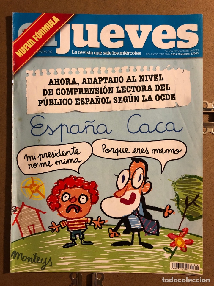 Collezionismo di Rivista El Jueves: EL JUEVES N&deg; 1899 (2013). ESPA&Ntilde;A CACA.
