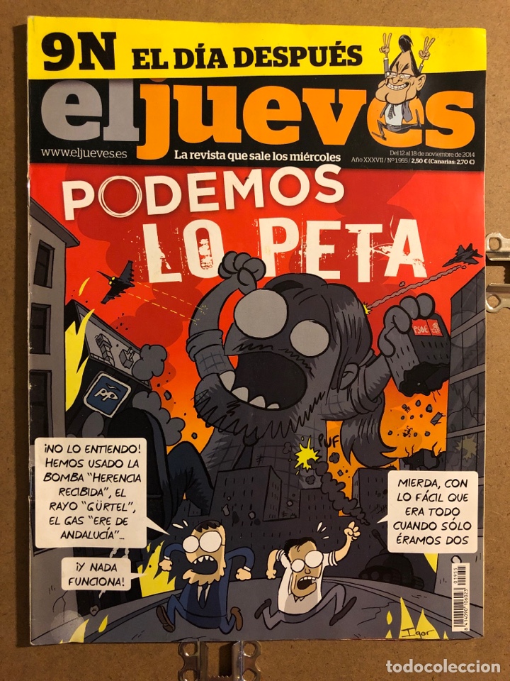 Colecionismo da Revista El Jueves: EL JUEVES N&deg; 1955 (2014). PODEMOS LO PETA.