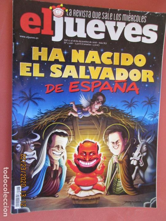 Sammeln von Zeitschriften El Jueves: REVISTA EL JUEVES - N&ordm; 2168 - 2018 - HA NACIDO EL SALVADOR DE ESPA&Ntilde;A ...