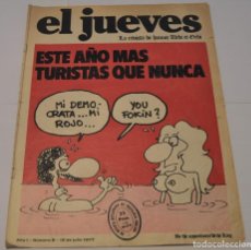 Coleccionismo de Revista El Jueves: EL JUEVES. LA REVISTA DE HUMOR URBI ET ORBI.15 DE JULIO DE 1977. NÚM. 8. Lote 217709808