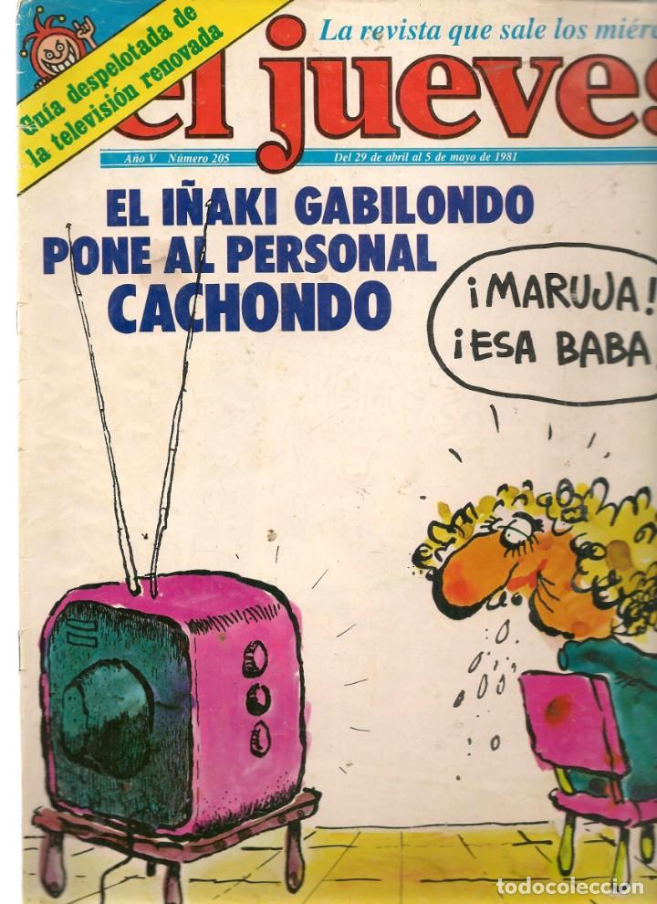 Collection Magazine El Jueves: EL JUEVES. N&ordm; 205. EL I&Ntilde;AKI GABILONDO..PAGINA CENTRAL: GALBILONDO, CACHO MORRONGO. 29 ABRIL (ST/.1)