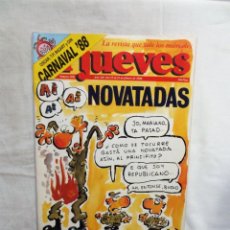 Coleccionismo de Revista El Jueves: REVISTA EL JUEVES Nº 560 MARZO DE 1988 NOVATADAS. Lote 313553578