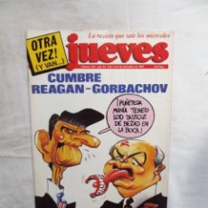 Coleccionismo de Revista El Jueves: REVISTA EL JUEVES Nº 549 DICIEMBRE DE 1987 CUMBRE REEGAN - CORVACHOV. Lote 313718393