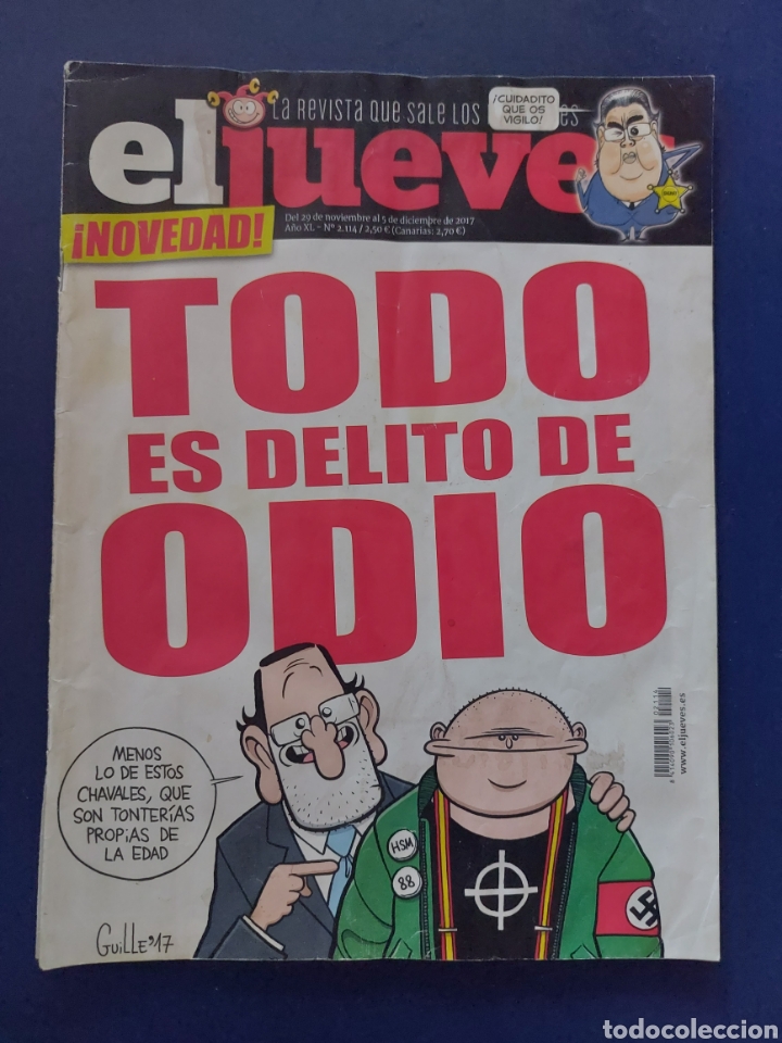 Collezionismo di Rivista El Jueves: REVISTA EL JUEVES - N. 2.114 - A&Ntilde;O 2017 -