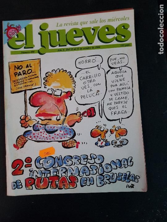 Collectionnisme de Magazine El Jueves: EL JUEVES N&ordm;490 DE 1986