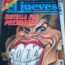 Coleccionismo de Revista El Jueves: EL JUEVES -- Nº 1331 -- DICIEMBRE 2002 -- BOTELLA FOR PRESIDENTA --