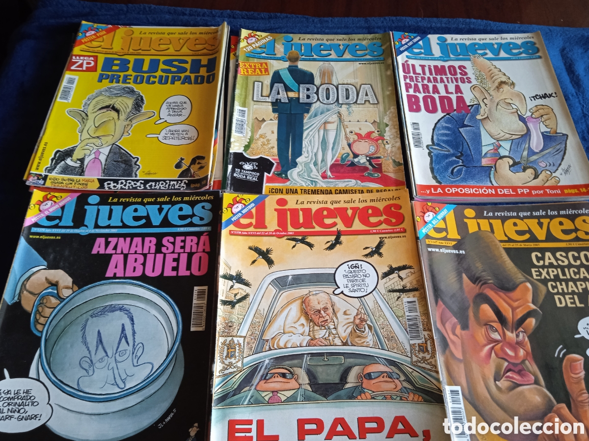 Sammeln von Zeitschriften El Jueves: REVISTA DE HUMOR EL JUEVES - LOTE DE 35 EJEMPLARES -A&Ntilde;O 2003 - 2004