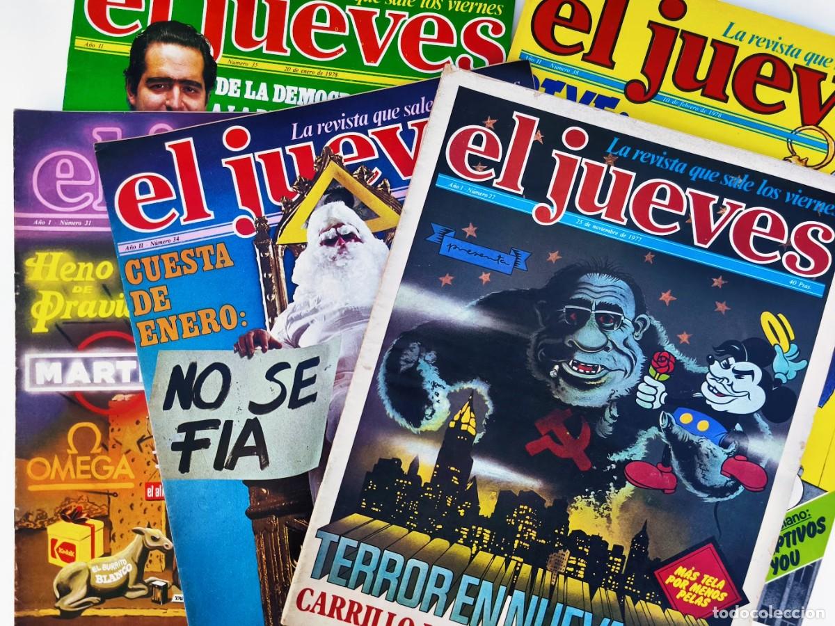 Coleccionismo de Revista El Jueves: Lote de 5 n&uacute;meros revista El Jueves a&ntilde;os 70.