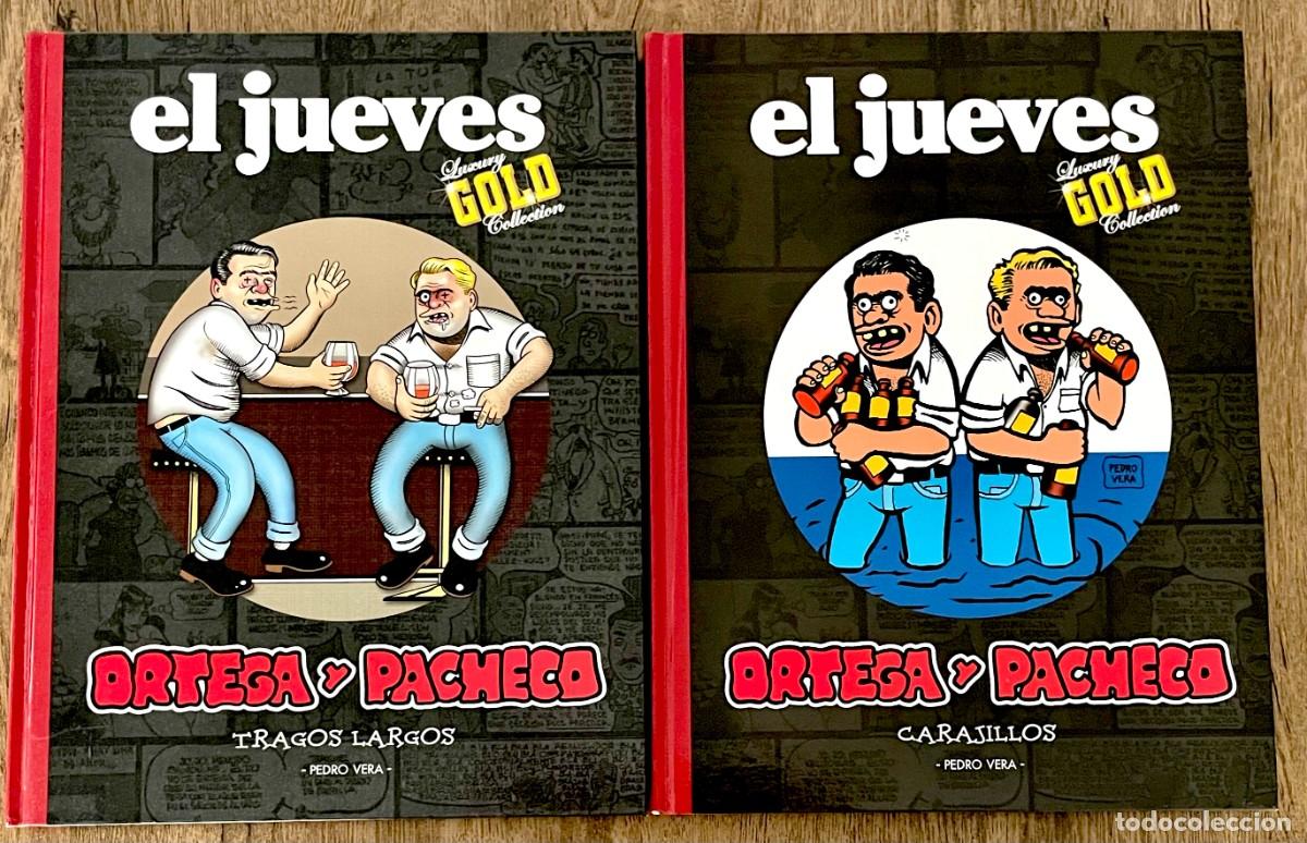 Coleccionismo de Revista El Jueves: ORTEGA Y PACHECO. TRAGOS LARGOS. CARAJILLOS. TAPA DURA. EL JUEVES LUXURY GOLD COLLECTION