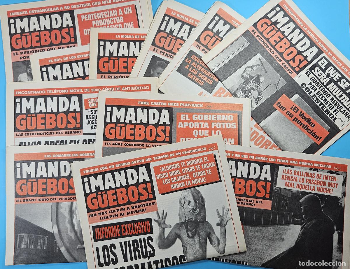 Coleccionismo de Revista El Jueves: LOTE 11 EJEMPLARES &iexcl;MANDA G&Uuml;EBOS!, SUPLEMENTO DE EL JUEVES. VER IM&Aacute;GENES.