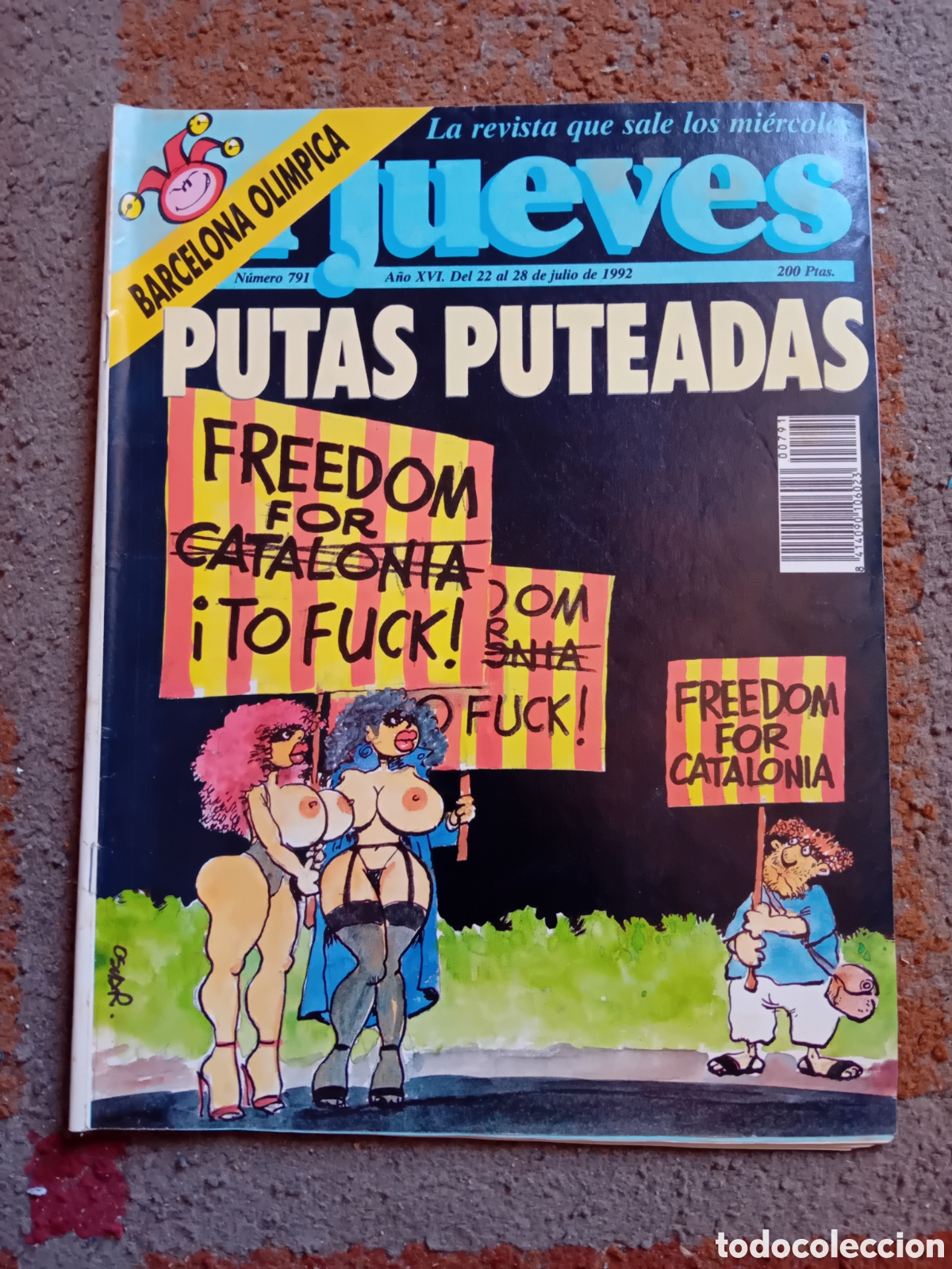Coleccionismo de Revista El Jueves: Revista El jueves n&deg; 791 febrero de 1992