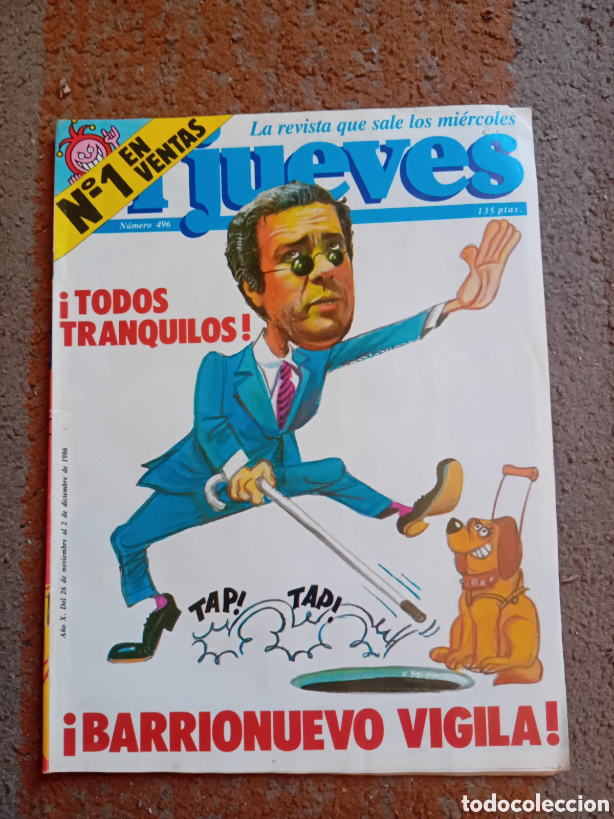 Coleccionismo de Revista El Jueves: Revista El jueves n&deg; 496 diciembre de 1986