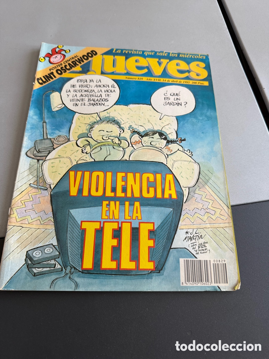 Coleccionismo de Revista El Jueves: EL JUEVES. N 829. P&oacute;ster. CLINT OSCARWOOD