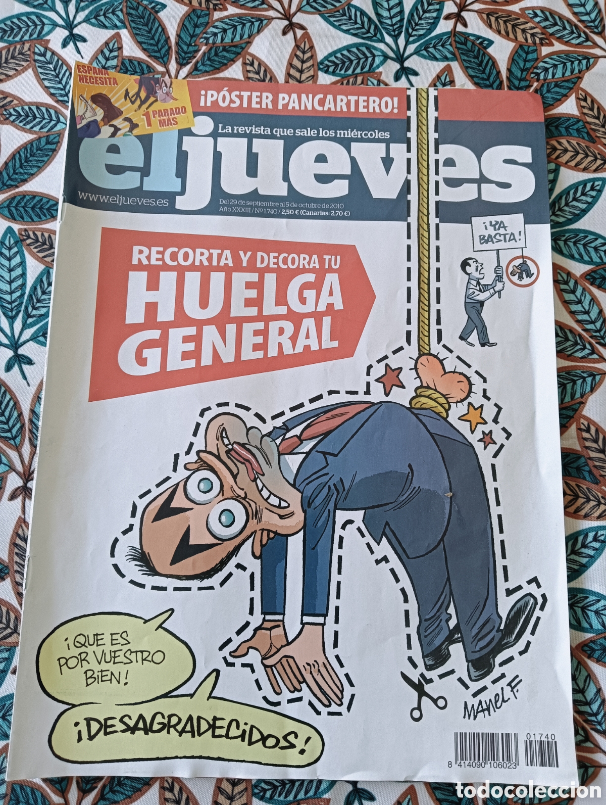 Coleccionismo de Revista El Jueves: EL JUEVES - N&Uacute;MERO 1740