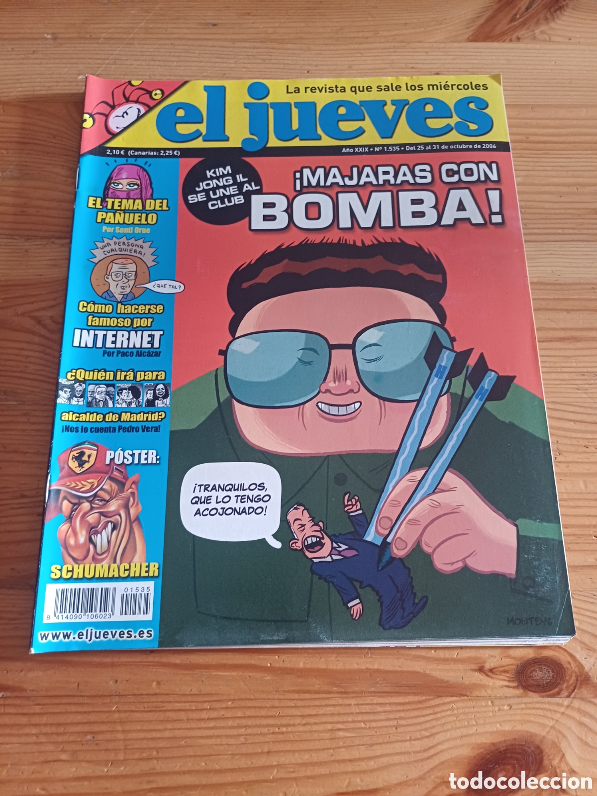 Coleccionismo de Revista El Jueves: Revista el jueves 1535 Poster Schumacher