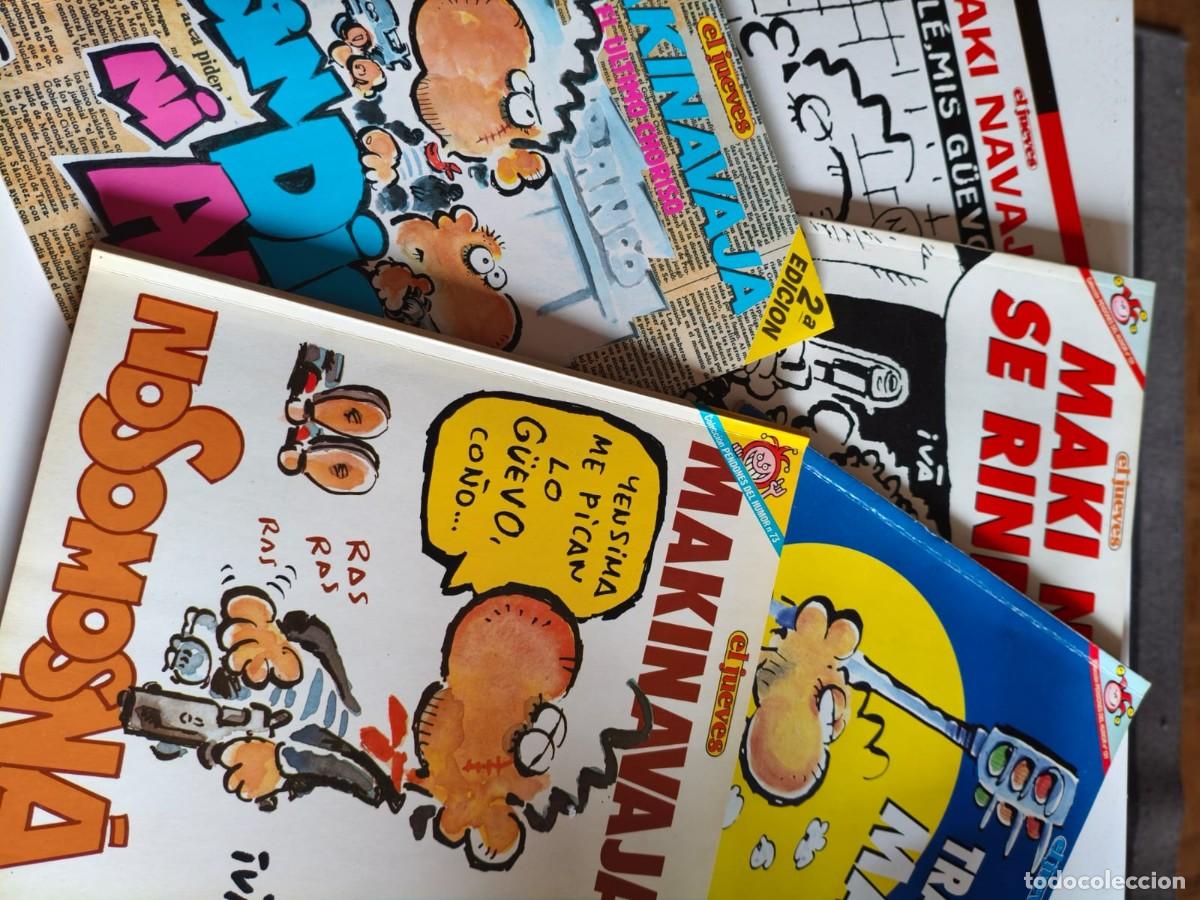 Coleccionismo de Revista El Jueves: Lote Pendones del humor Makinavaja El Jueves iva 51, 73, 121, 131y 140