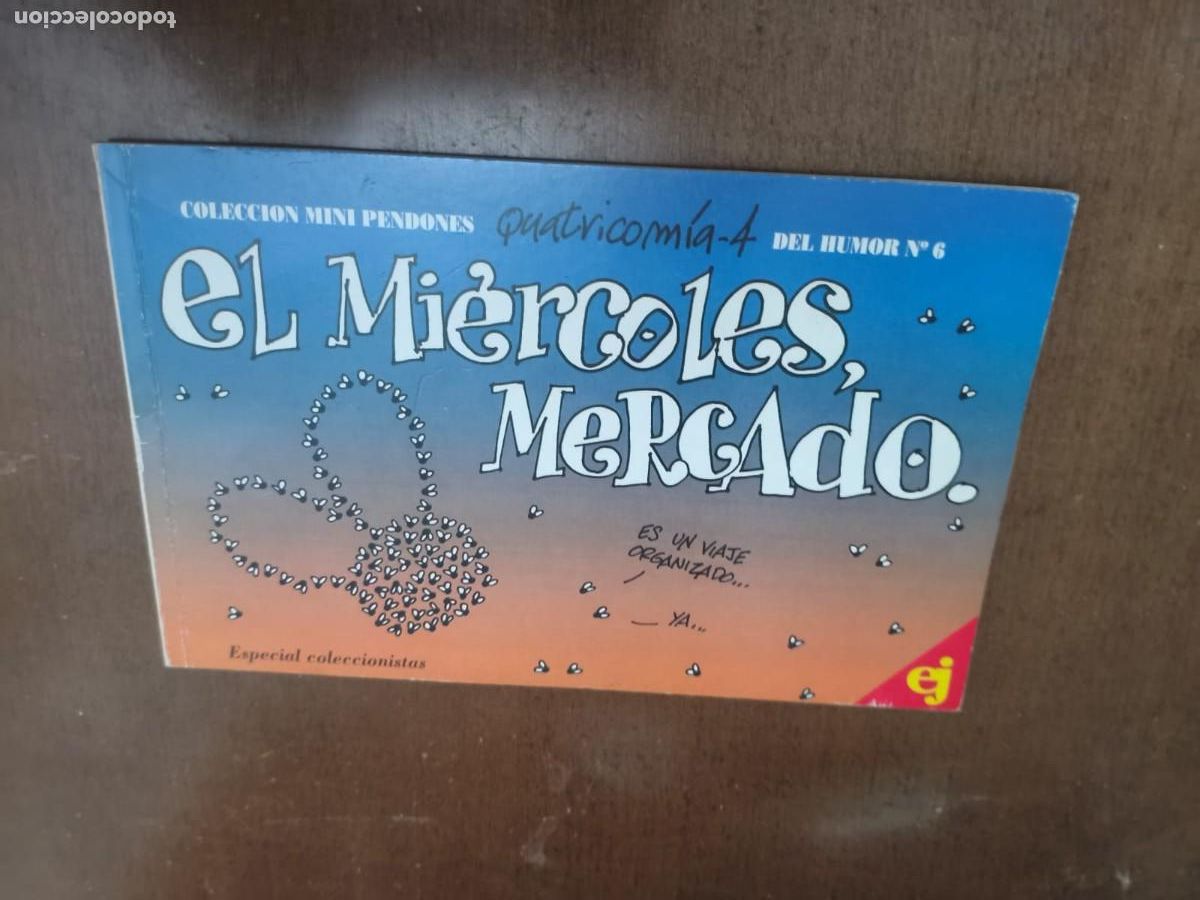 Coleccionismo de Revista El Jueves: Colecci&oacute;n mini pendones del humor 6 Los mi&eacute;rcoles mercado Quatricomia