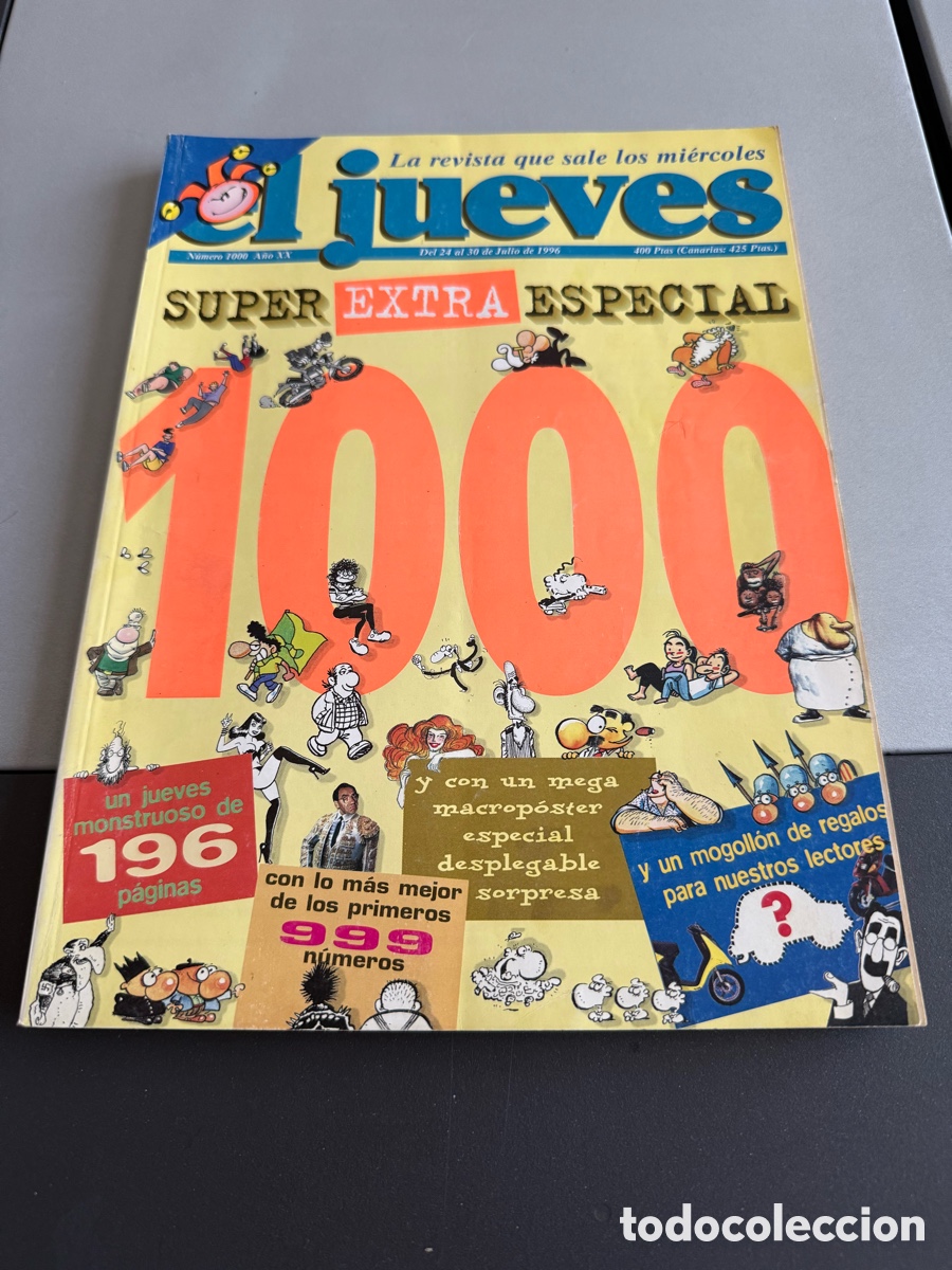 Coleccionismo de Revista El Jueves: EL JUEVES. EXTRA. SUPER ESPECIAL. N 1000