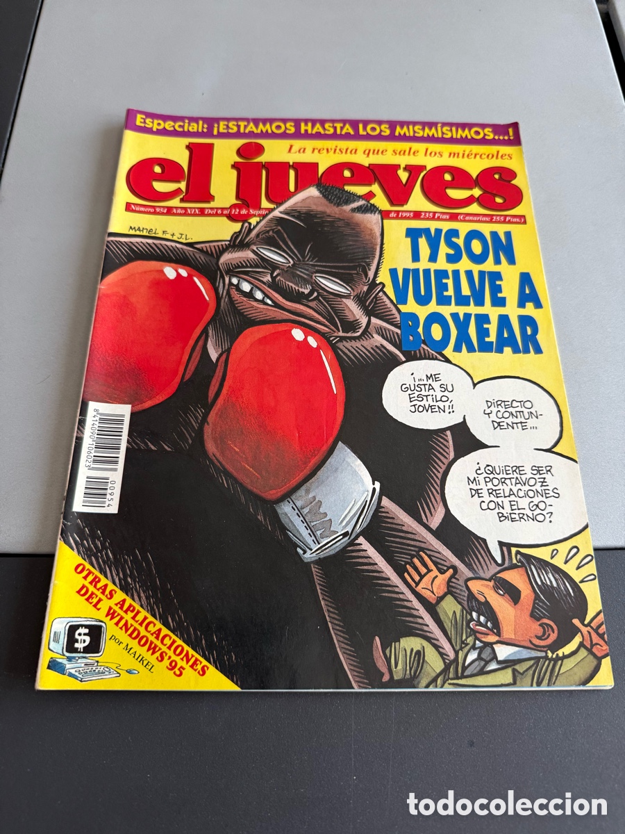 Coleccionismo de Revista El Jueves: EL JUEVES. TYSON VUELVE A BOXEAR. N 954