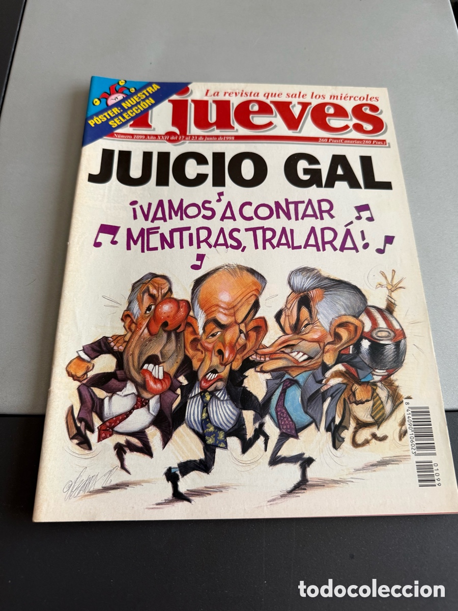 Coleccionismo de Revista El Jueves: EL JUEVES. JUICIO GAL. N 1099