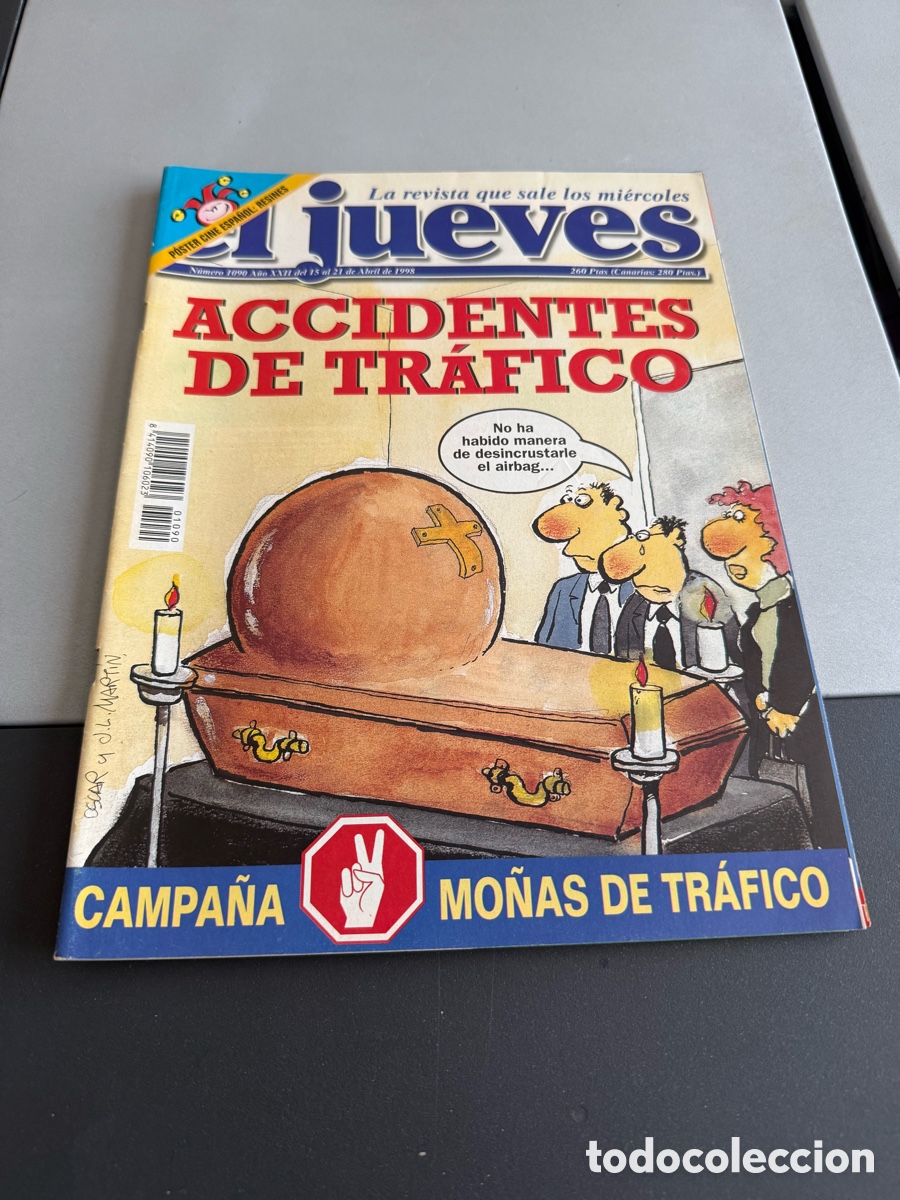Coleccionismo de Revista El Jueves: EL JUEVES. ACCIDENTES DE TR&Aacute;GICO. N 1090