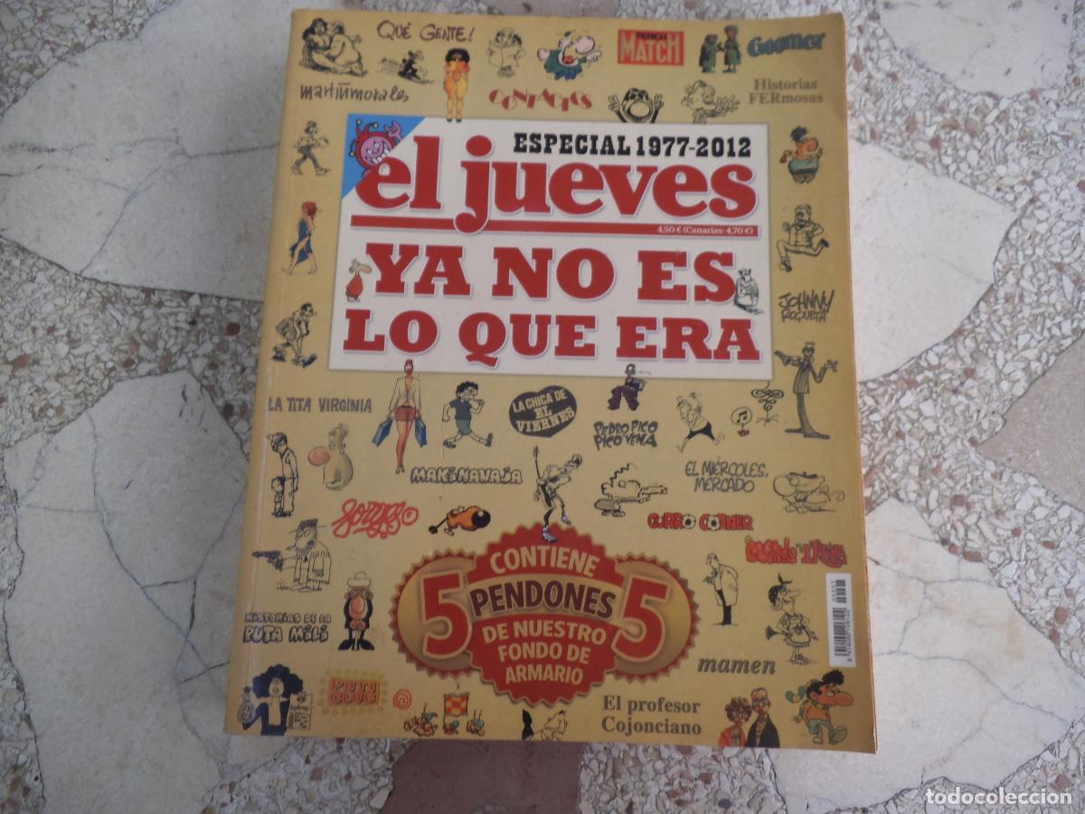 Coleccionismo de Revista El Jueves: el jueves ya no es lo que era ,especial 1977-2012, 5 pendones n&ordm; 33, 96, 100, 114, 124