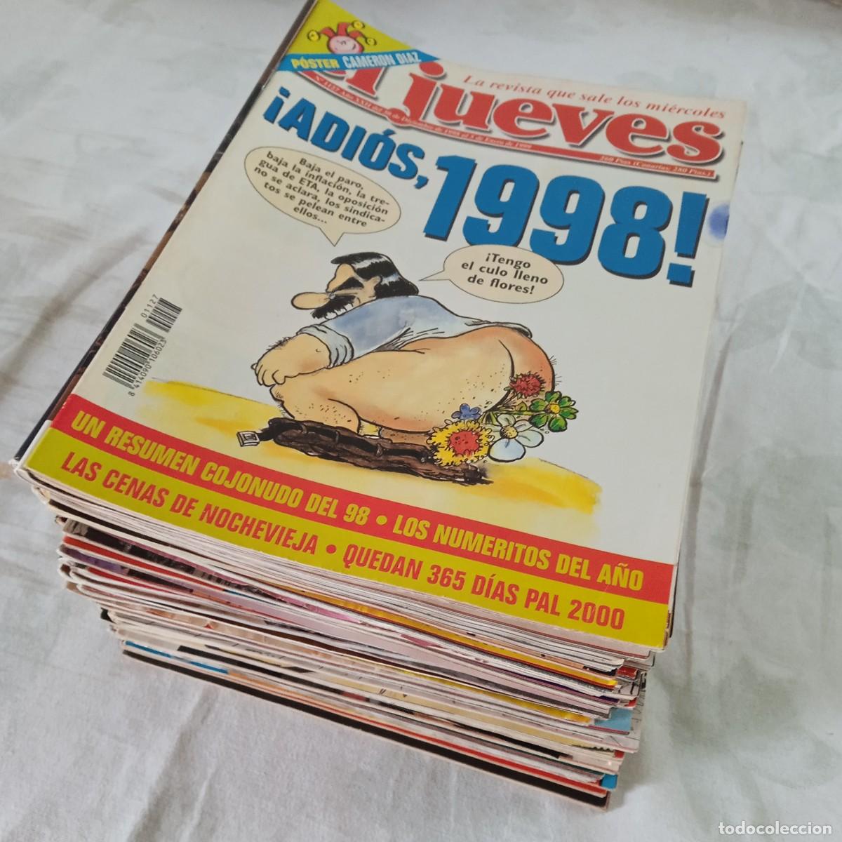 Coleccionismo de Revista El Jueves: El Jueves: Lote de 46 n&uacute;meros de 1999. A&ntilde;o casi completo a falta de 6 n&uacute;meros