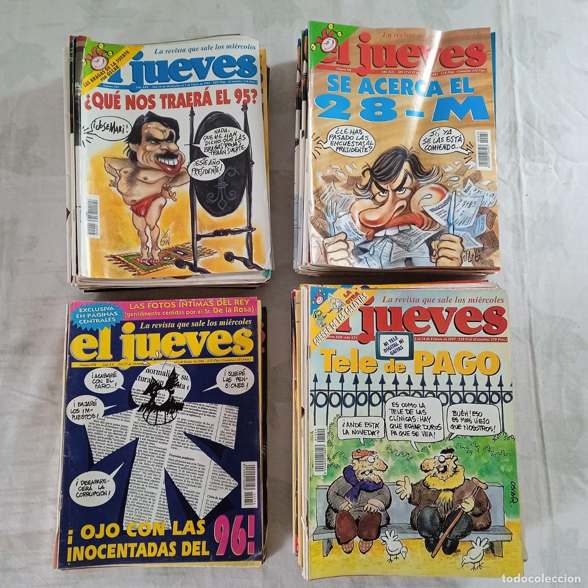 Coleccionismo de Revista El Jueves: El Jueves: Lote de 84 n&uacute;meros de los a&ntilde;os 1995, 1996 y 1997.