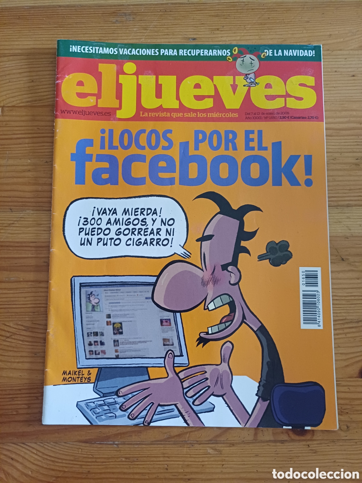 Coleccionismo de Revista El Jueves: Revista El Jueves 1650 Poster Jean Claude Van Damme
