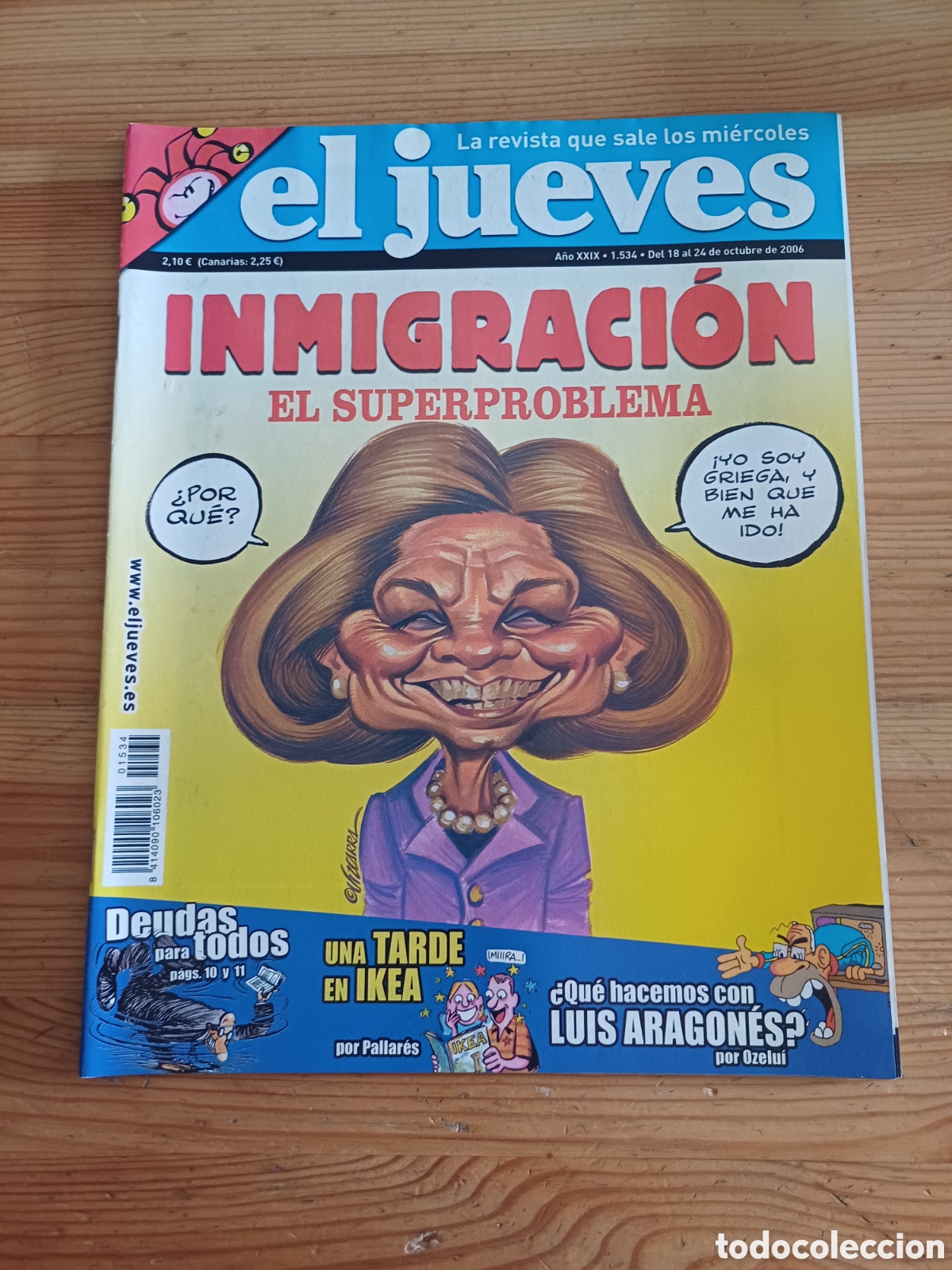 Coleccionismo de Revista El Jueves: Revista El Jueves 1534 Poster Leo Bassi