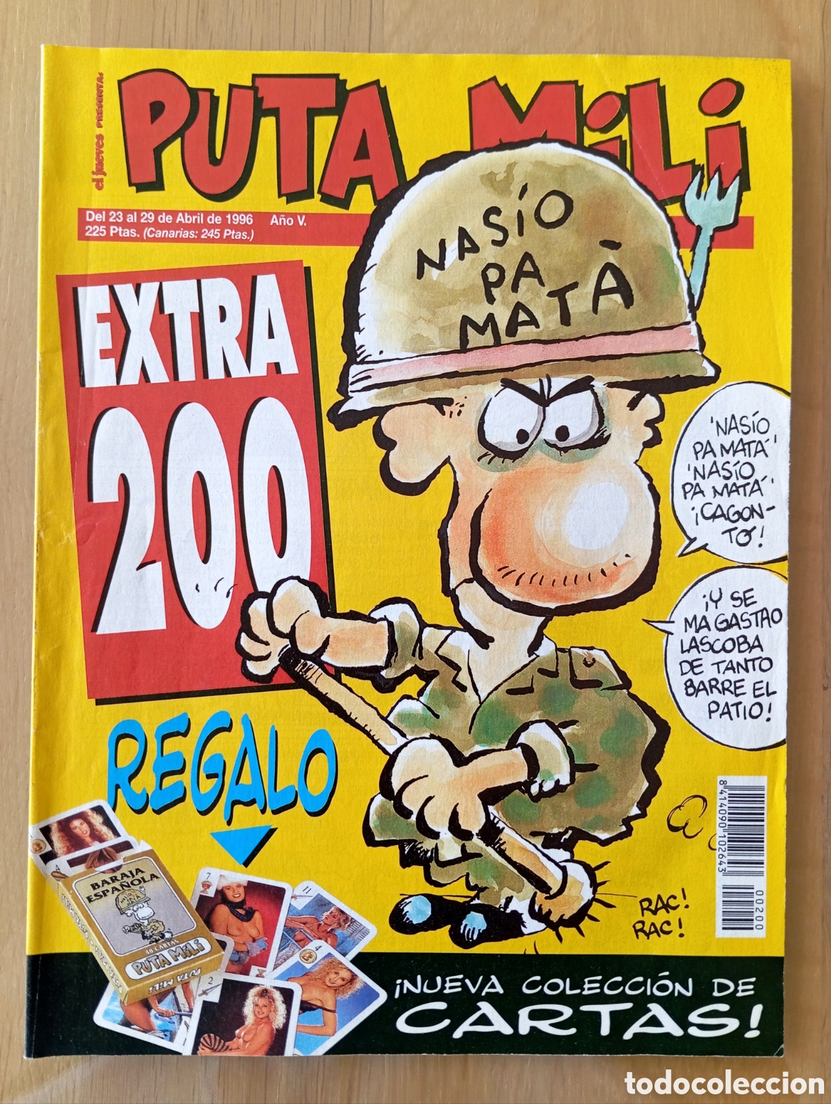 Coleccionismo de Revista El Jueves: EL JUEVES PUTA MILI ABRIL 1996 48 P&Aacute;GINAS