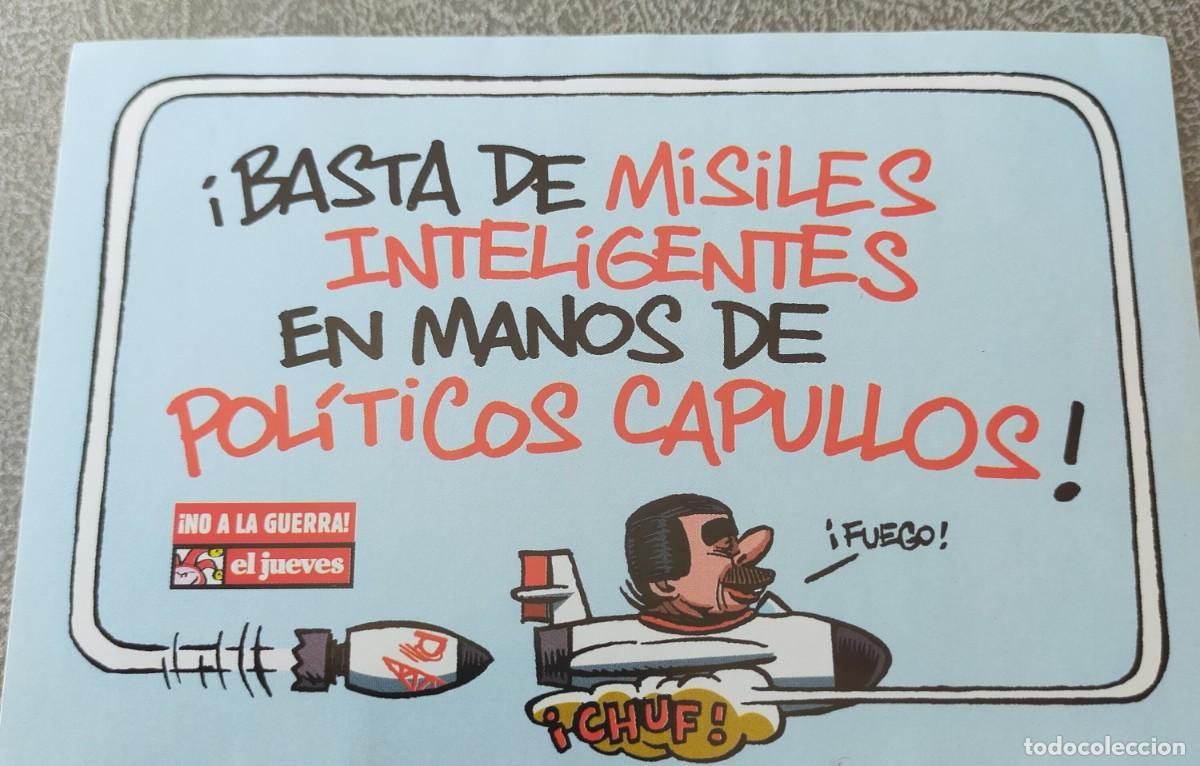 Coleccionismo de Revista El Jueves: ADHESIVOS DE EL JUEVES CONTRA LA GUERRA EN 2004