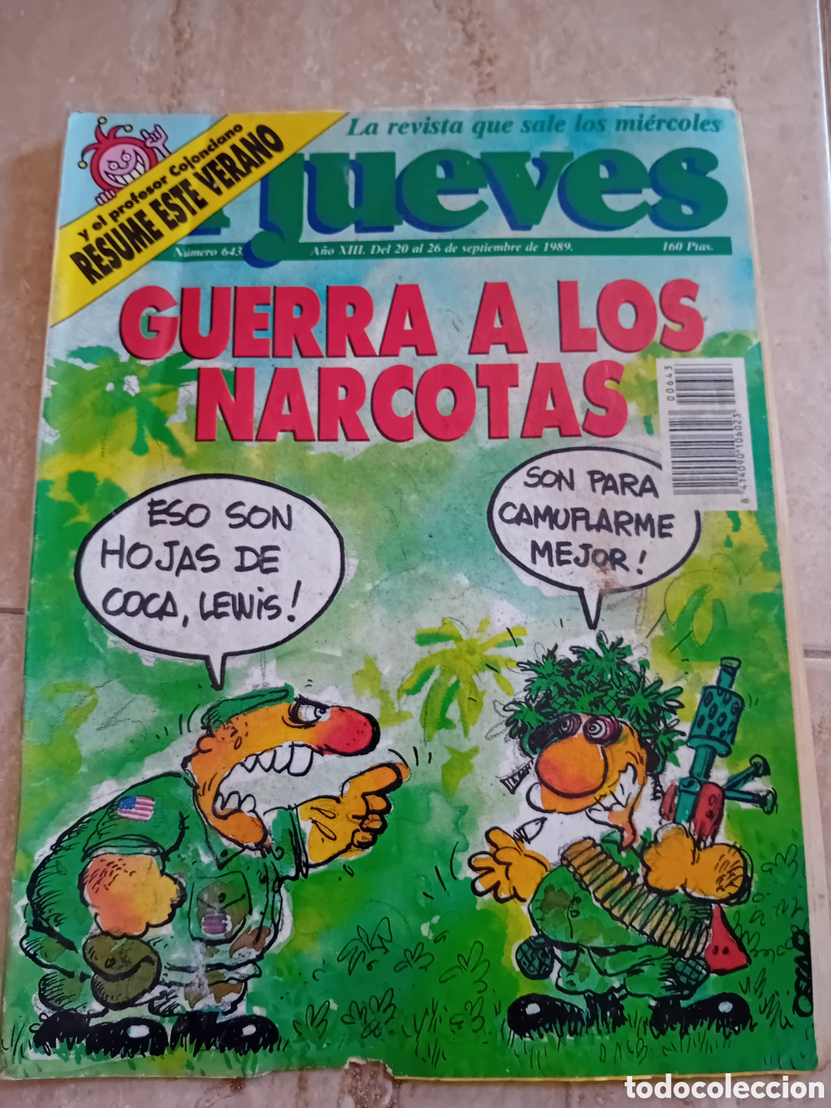 Coleccionismo de Revista El Jueves: Revista El jueves - Septiembre 1989
