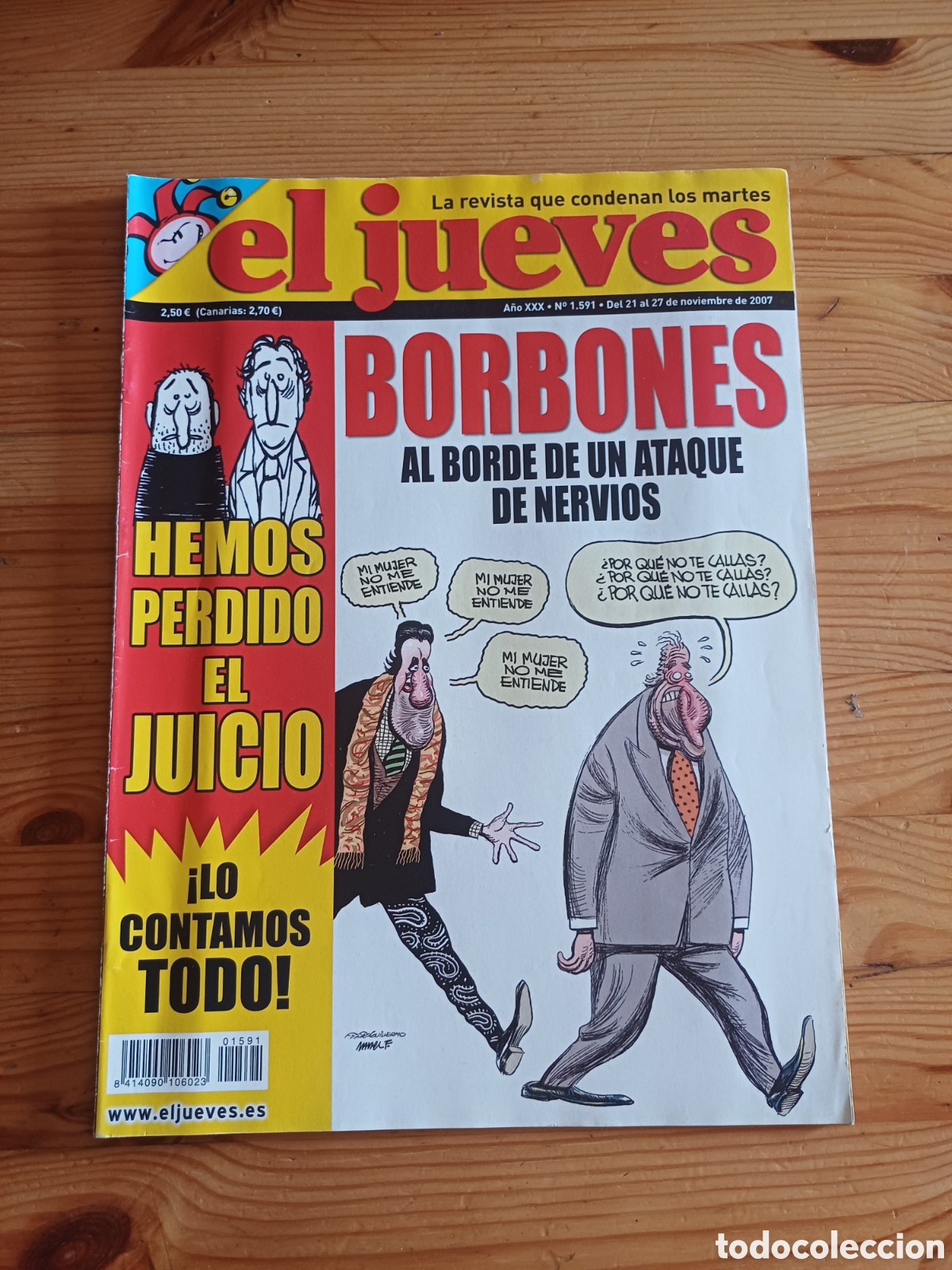 Coleccionismo de Revista El Jueves: El Jueves 1591 Poster Los Beckham