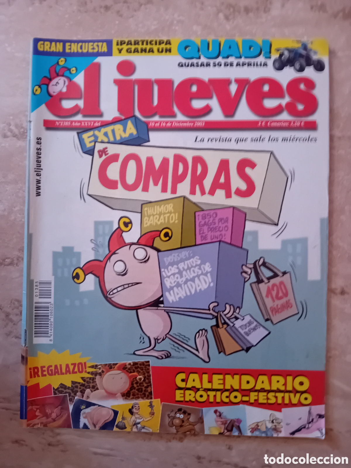 Coleccionismo de Revista El Jueves: Revista El jueves - Diciembre 2003