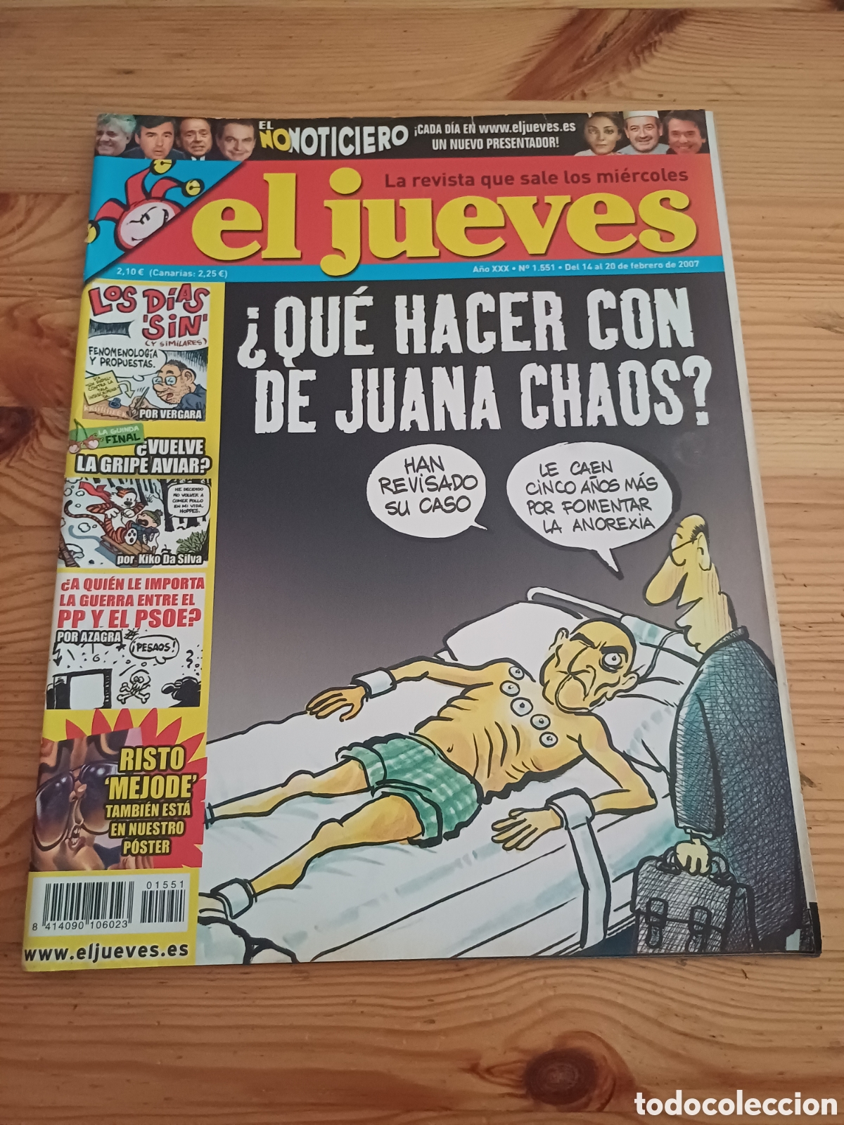 Coleccionismo de Revista El Jueves: El Jueves Revista 1551 Poster Risto Mejide Mejode