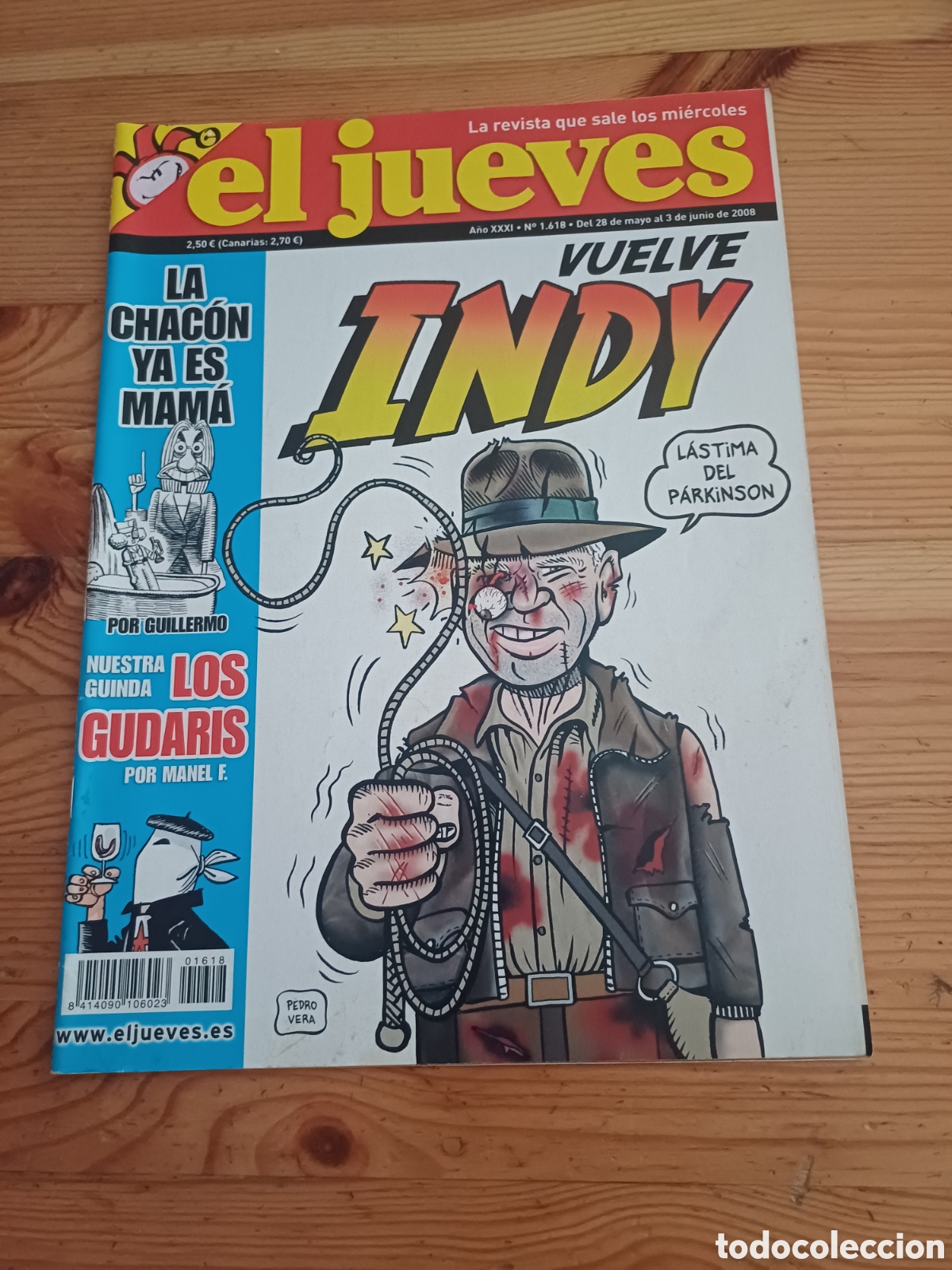 Coleccionismo de Revista El Jueves: El Jueves Revista 1618 Poster Indiana Jones