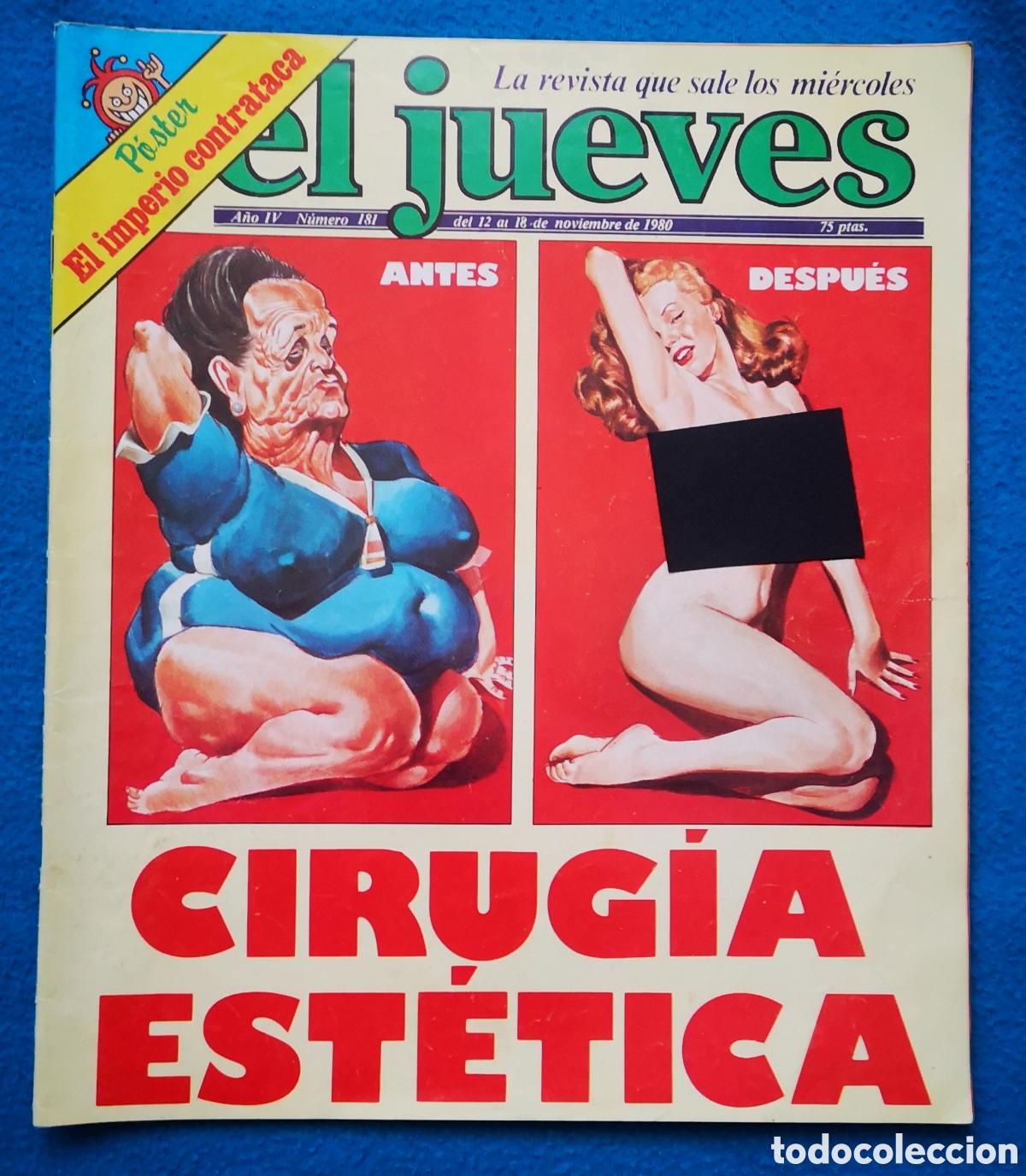 Collezionismo di Rivista El Jueves: EL JUEVES - CIRUJ&Iacute;A EST&Eacute;TICA - 18 11 1908 - N&deg; 181