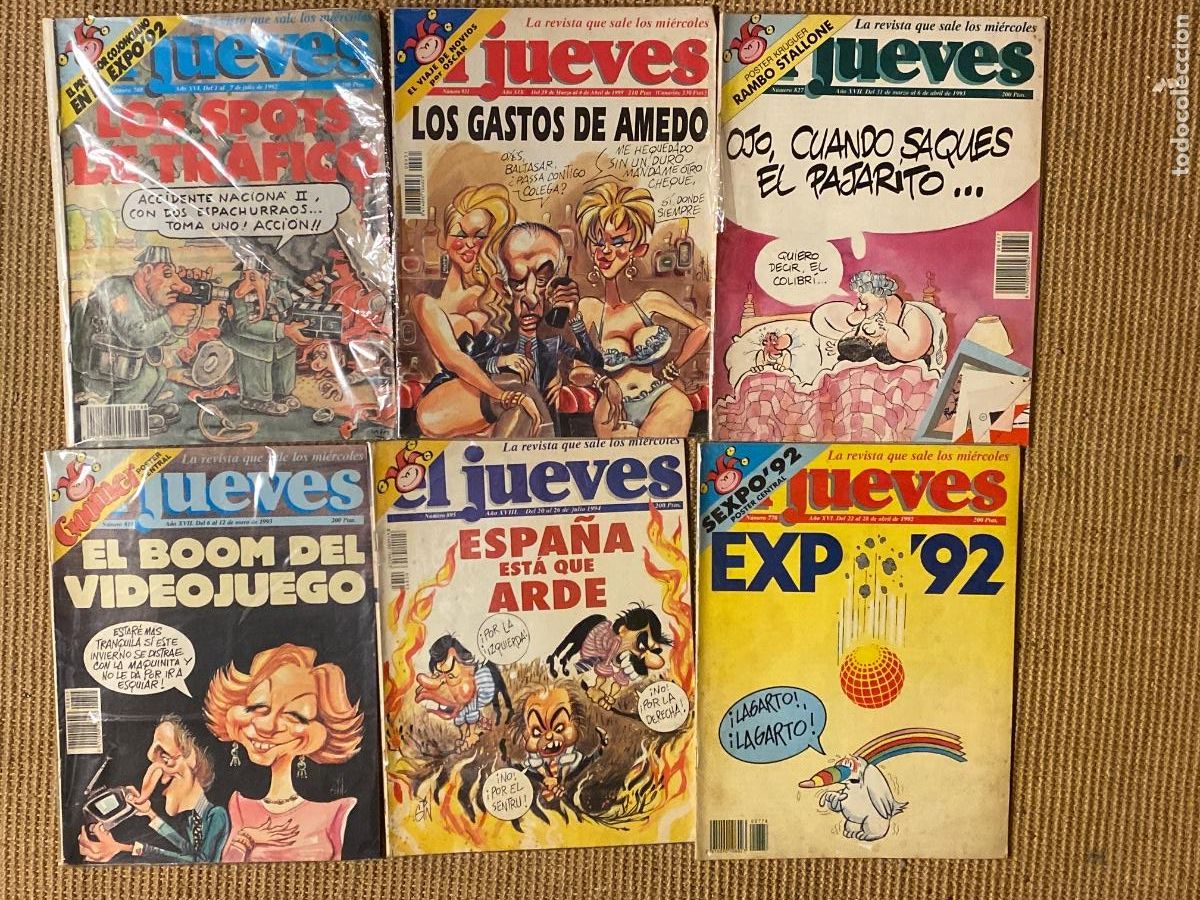Collezionismo di Rivista El Jueves: EL JUEVES REVISTA LOTE 6 REVISTAS N&ordm; 778, 788, 815, 827, 895, 931