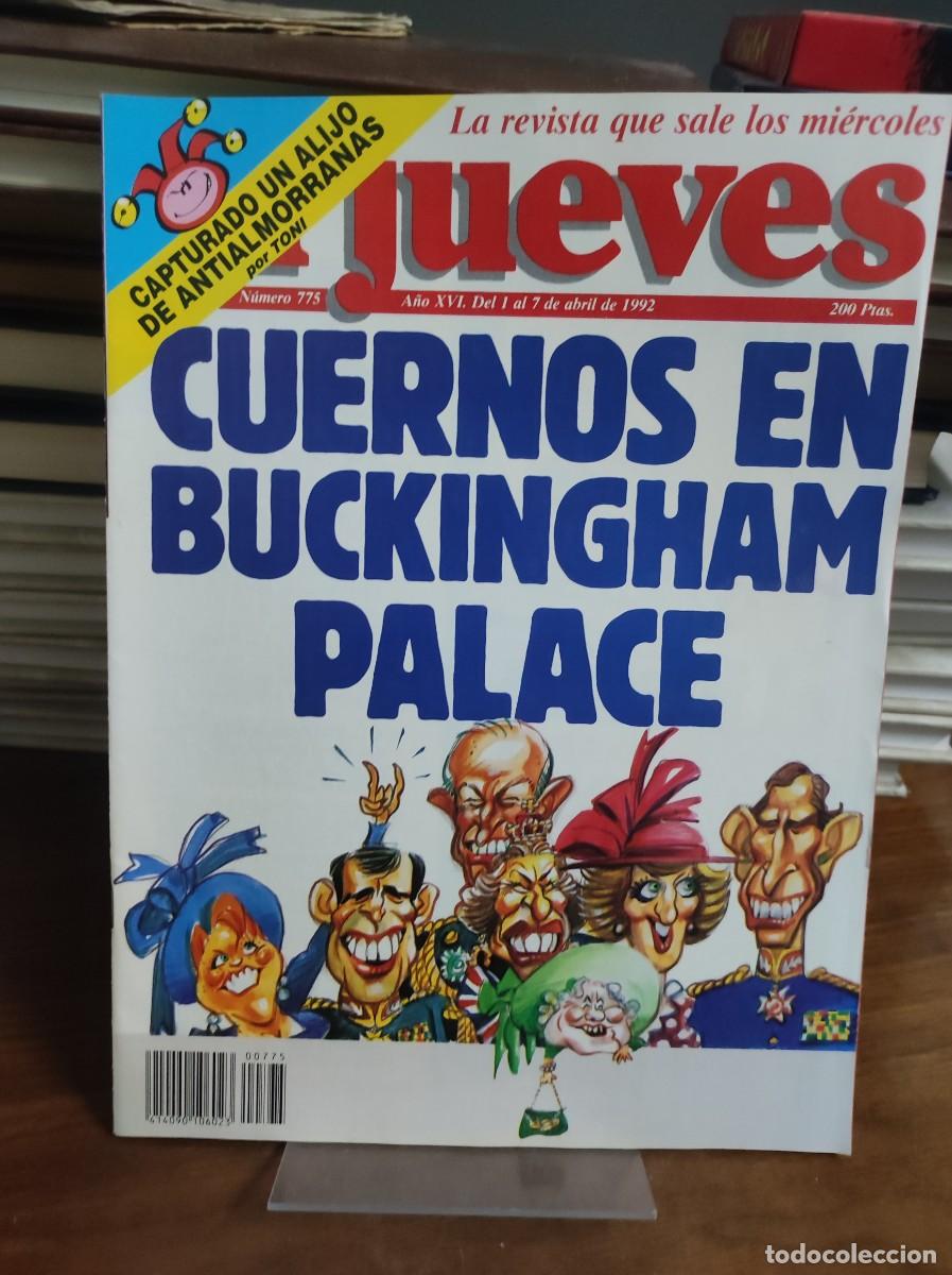 Coleccionismo de Revista El Jueves: El Jueves N&ordm; 775 Prensa del coraz&oacute;n / Monarqu&iacute;a: &rdquo;Cuernos en Buckingham Palace&rdquo;