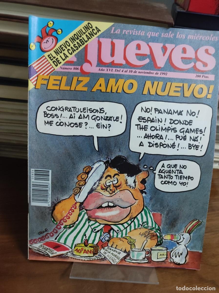 Coleccionismo de Revista El Jueves: El Jueves 806 FELIZ AMO NUEVO!