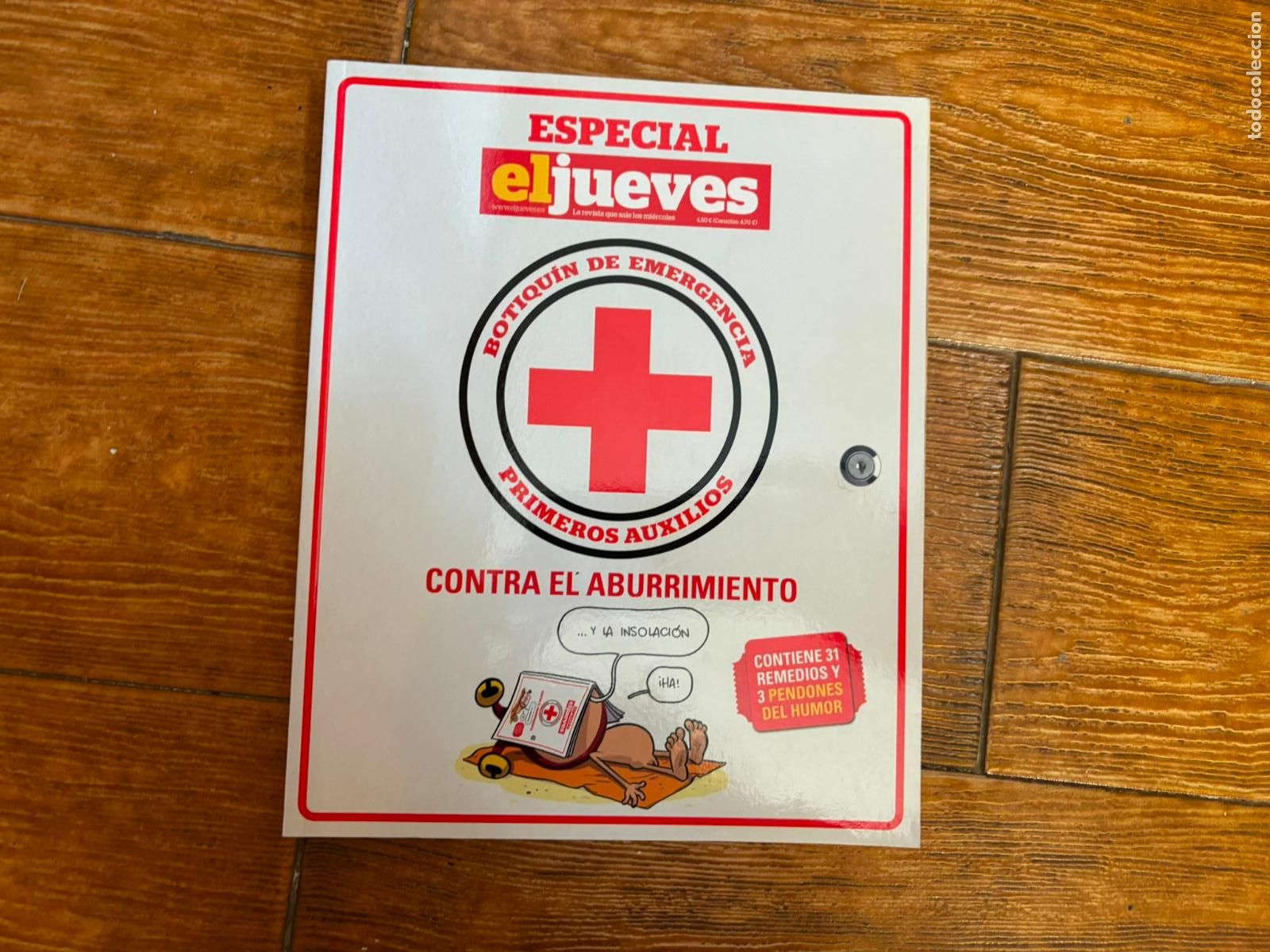 Coleccionismo de Revista El Jueves: ESPECIAL JUEVES CONTRA EL ABURRIMIENTO BOTIQUIN DE EMERGENCIAS. PRIMEROS AUXILIOS