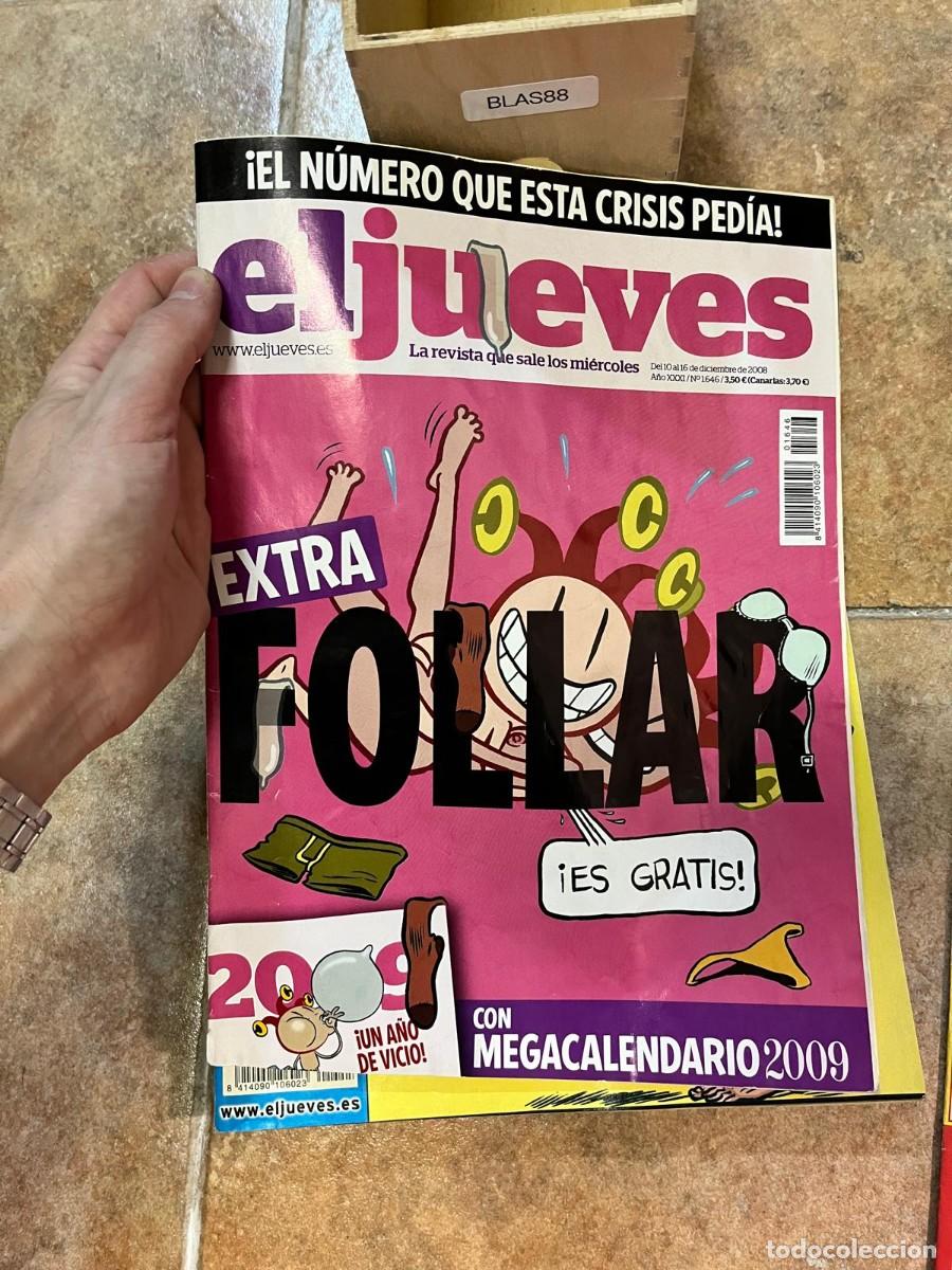 Coleccionismo de Revista El Jueves: BLAS88 REVISTA EL JUEVES n&ordm; 1646 (10-16 diciembre 2008). Extra Follar. Megacalendario 2009.