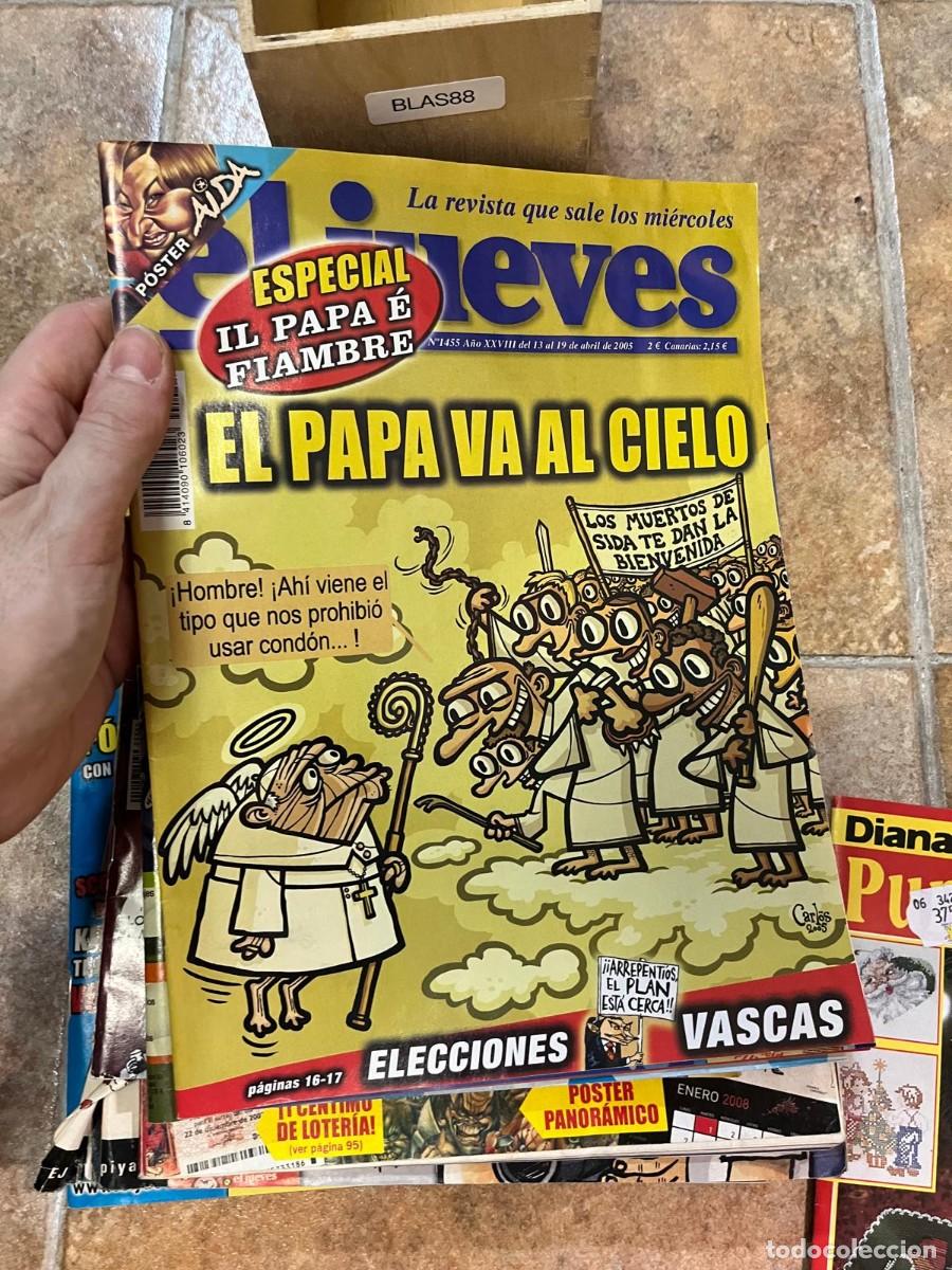 Coleccionismo de Revista El Jueves: BLAS88 REVISTA EL JUEVES n&ordm; 1455 (13-19 abril 2005). &rdquo;El Papa va al cielo&rdquo;.